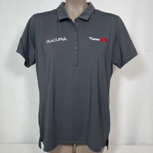 Acura Type S HRC Honda Racing OGIO Gray Performance Polo Shirt Women's LARGE
